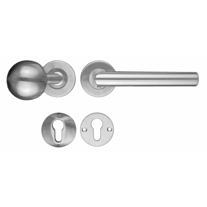 HDD Fixed Top BS 50 on rose shaft + door handle I Shape 19mm + security rose shaft 10mm