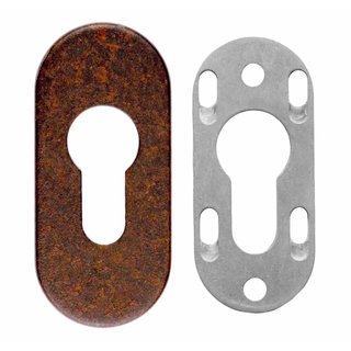 HDD ENTREE CYLINDRE DE SECURITE OVALE ROUILLE 9MM