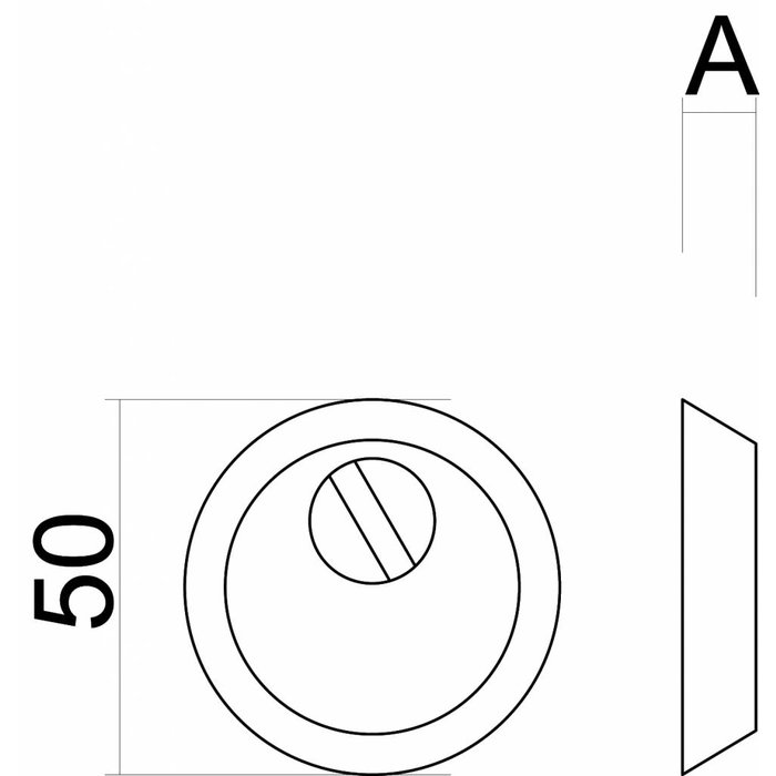 HDD VEILIGHEIDSCYLINDER PLAATJE SAFE ROEST 6MM