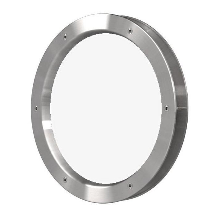 Porthole B4000-A6 250 mm stainless steel look + transparent safety glass
