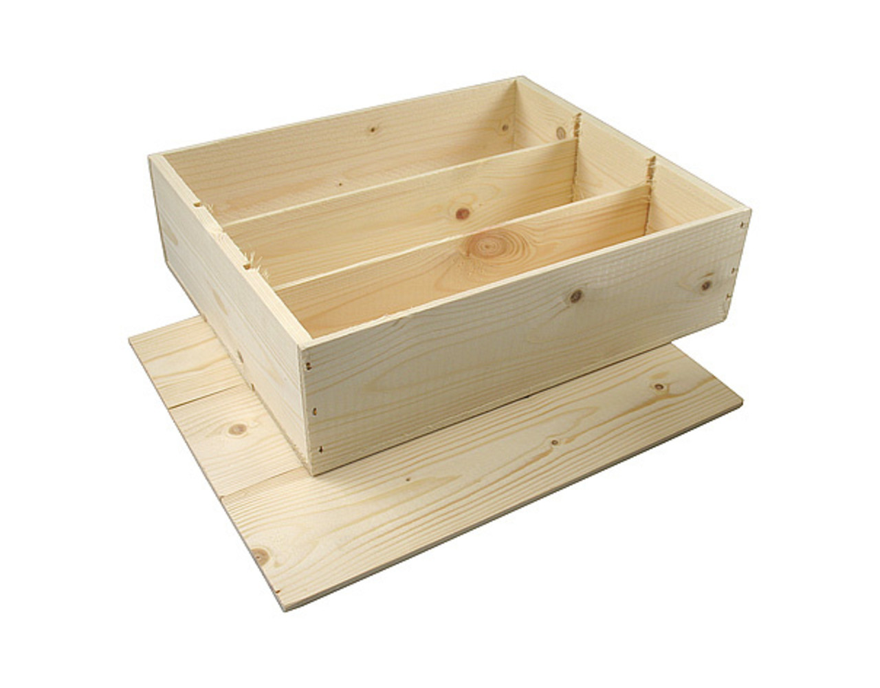 3-vaks luxe houten wijnkist