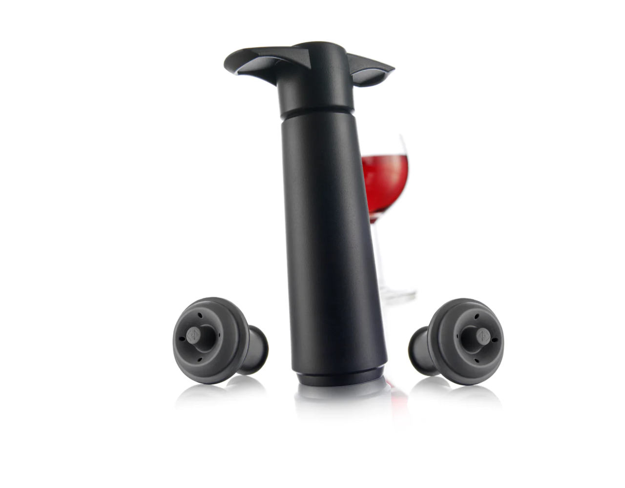 Vacu Vin Wine Saver zwart 2 stoppers