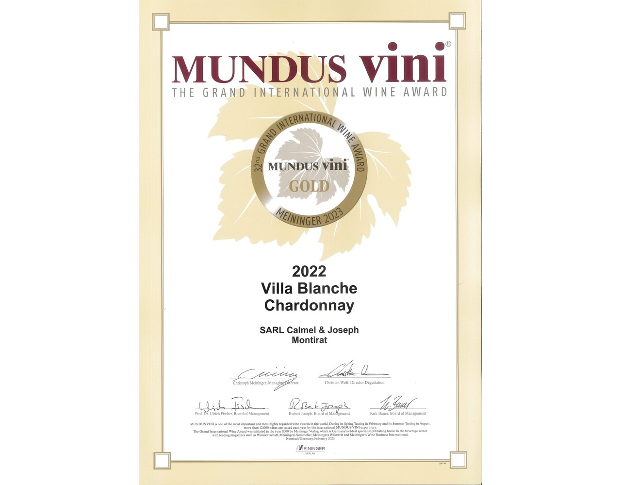 Calmel & Joseph Villa Blanche Chardonnay 2022 - top 5 beste Chardonnay!