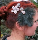 Cowry Ostrich Feather Tribal Fascinator