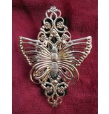 Butterfly Hair Jewelry & Shoe Clip, silver