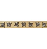 Butterfly Decoration for braid headband, silver