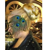 Peacock Feather Tribal Headpiece Gold
