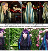 LAST Clip-In Dreads pink black or shades of purple