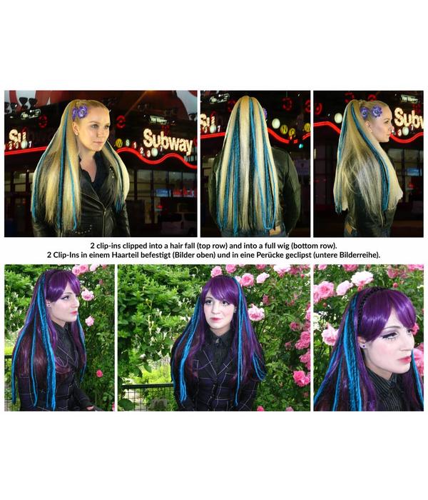 Gothic Lolita Clip In Dreads Pink Schwarz Magic Tribal Hair Magic Tribal Hair Schlegelstr 30 50935 Koln Deutschland