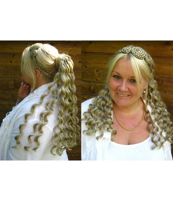 Club Curls Hair Piece Prom Wedding Bride Hair Fall Magic Tribal