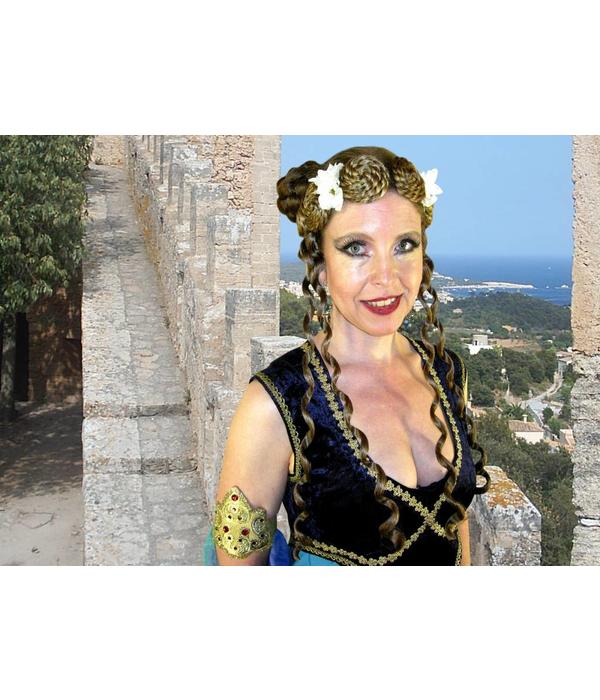 Korkenzieherlocken an Clips