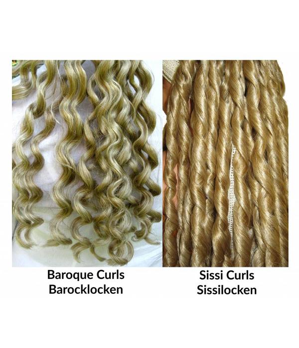 Locken an Clips im Set, Barock oder Sissi