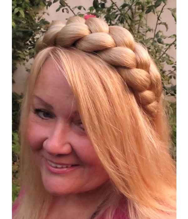 Chunky XL Braid Hairband Gretel, light blonde