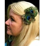 Bronze Peacock Butterfly Hair Clip