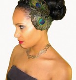 Peacock Feather Butterfly Fascinator