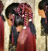 Gipsy Magician Hair Falls M feathers & cowries