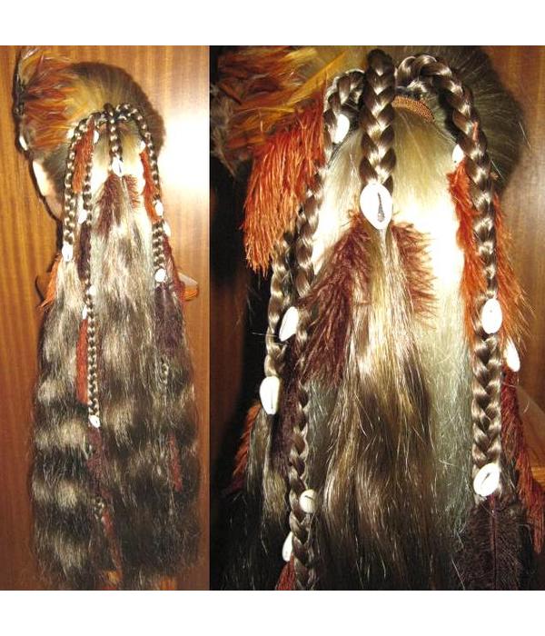 Gipsy Magician Hair Falls M feathers & cowries