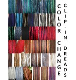 Customization of color mix for clip-in dreads