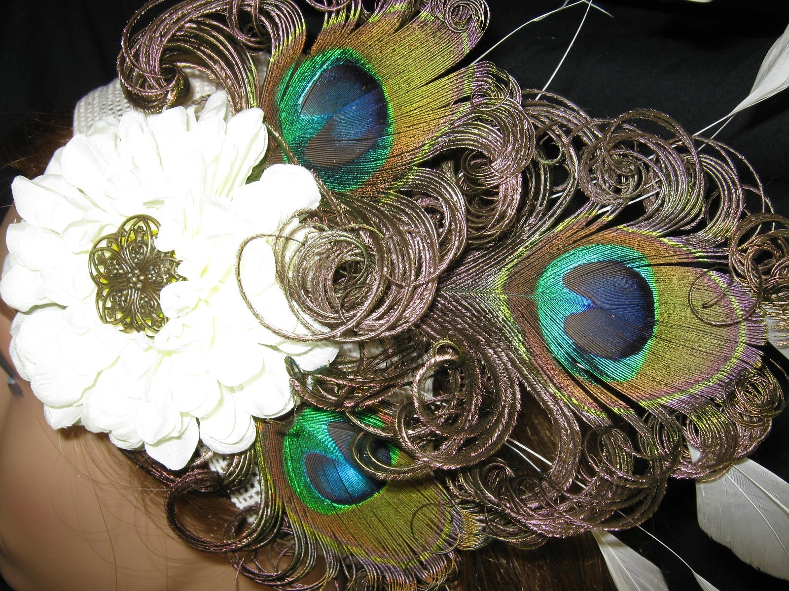 Peacock Feather Fascinators, Wedding Hats Feathers