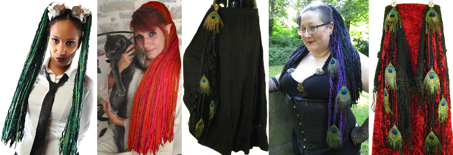 Dreadlocks und Steampunk & Fantasy Kostümaccessoires