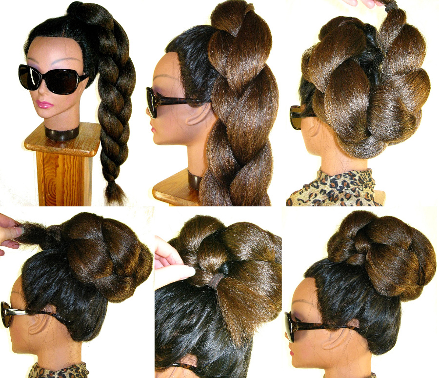 Pin up a braid - the most easy, natural and quickest bun solution!