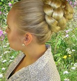 Braided Afro Chignon M & Rose Bun