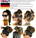 Braided Afro Chignon M & Rose Bun