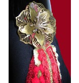 Gürtel- & Haarschmuck Red Passion Gold (Pfau)