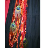 Belly Dance Belt & Hair Bohemian Bonfire (Peacock)