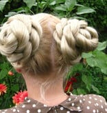 Twist Hair Buns, wavy hair, size S