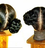 Braided Bun with Braid Down, short variant