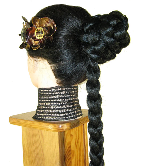 Bun & Braid Hairdo Updo small variant Your HairColor MAGIC TRIBAL HAIR -  Magic Tribal Hair - Melanie Penners - Schlegel Str. 30 - 50935 Cologne -  Germany - VAT IDs DE288887298 & GB410444738