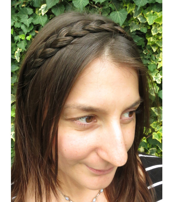 French Braid Headband flat, S, straight hair