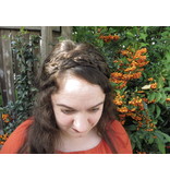 Rapunzel Braid Headband wide, messy look