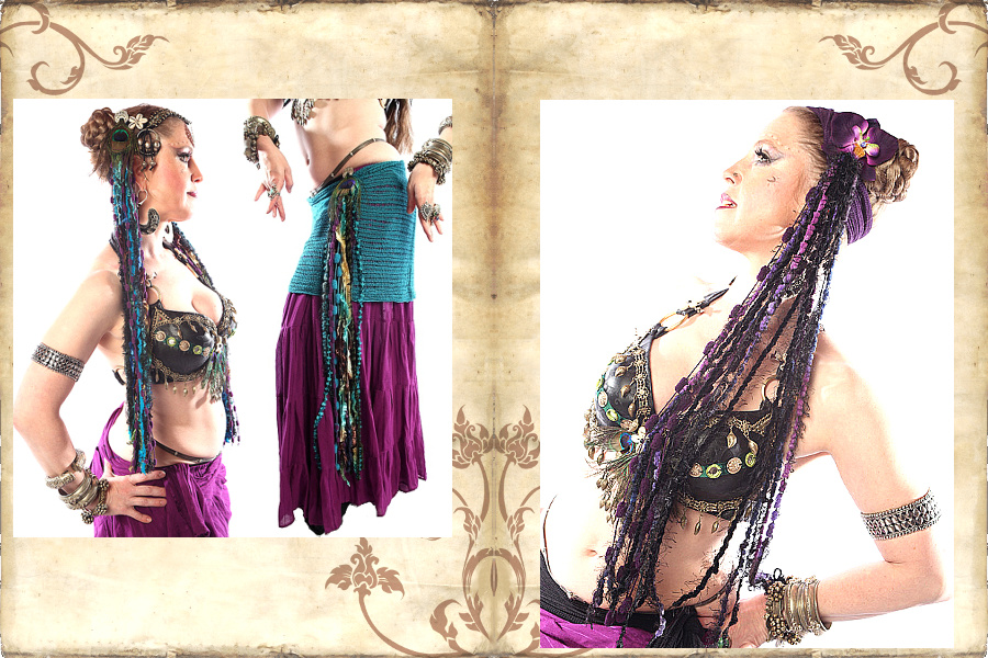 Tribal Fusion & Belly Dance Costume Basics I: Popular Hairstyles,  Accessories & Hair Jewelry - Magic Tribal Hair