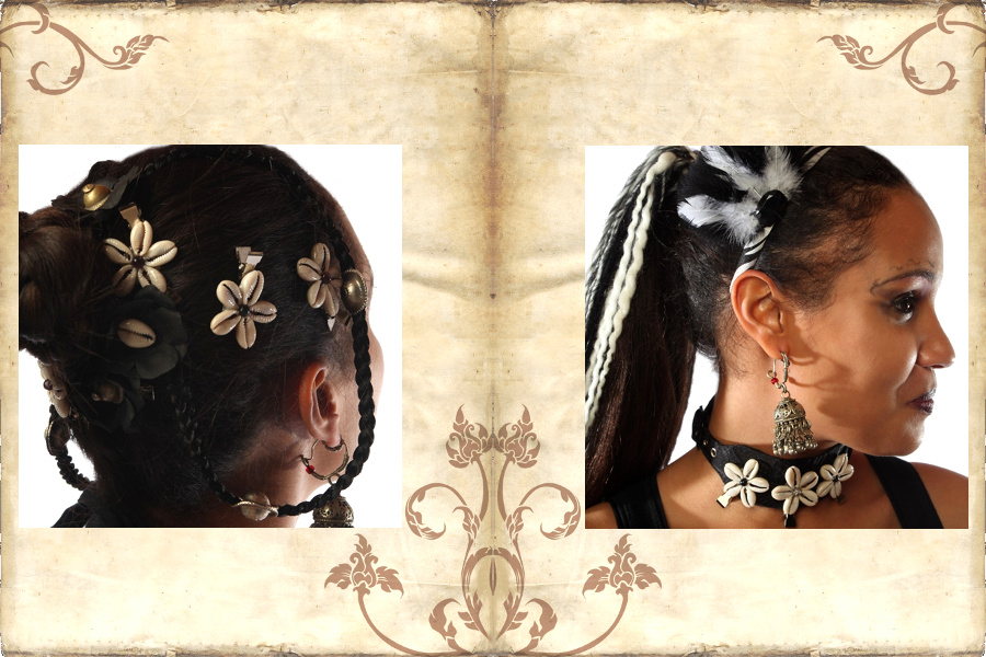 Tribal Fusion & Belly Dance Costume Basics I: Popular Hairstyles,  Accessories & Hair Jewelry - Magic Tribal Hair - Melanie Penners -  Schlegelstr. 30 - 50935 Cologne, Germany - VAT IDs DE288887298 & GB410444738