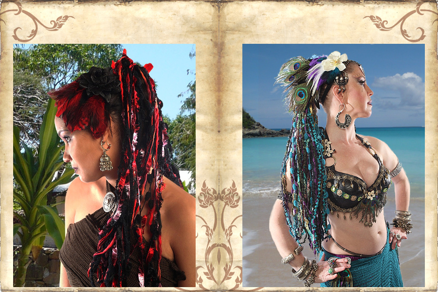 Tribal Fusion & Belly Dance Costume Basics I: Popular Hairstyles,  Accessories & Hair Jewelry - Magic Tribal Hair - Melanie Penners -  Schlegelstr. 30 - 50935 Cologne, Germany - VAT IDs DE288887298 & GB410444738