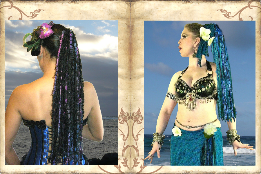 Tribal Fusion & Belly Dance Costume Basics I: Popular Hairstyles,  Accessories & Hair Jewelry - Magic Tribal Hair - Melanie Penners -  Schlegelstr. 30 - 50935 Cologne, Germany - VAT IDs DE288887298 & GB410444738