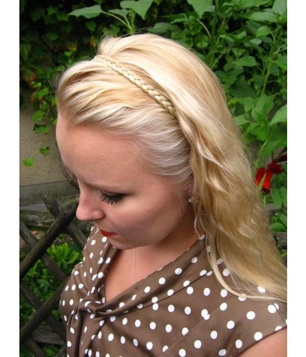 Braided hairband, extra thin