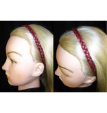 Braided hairband, extra thin