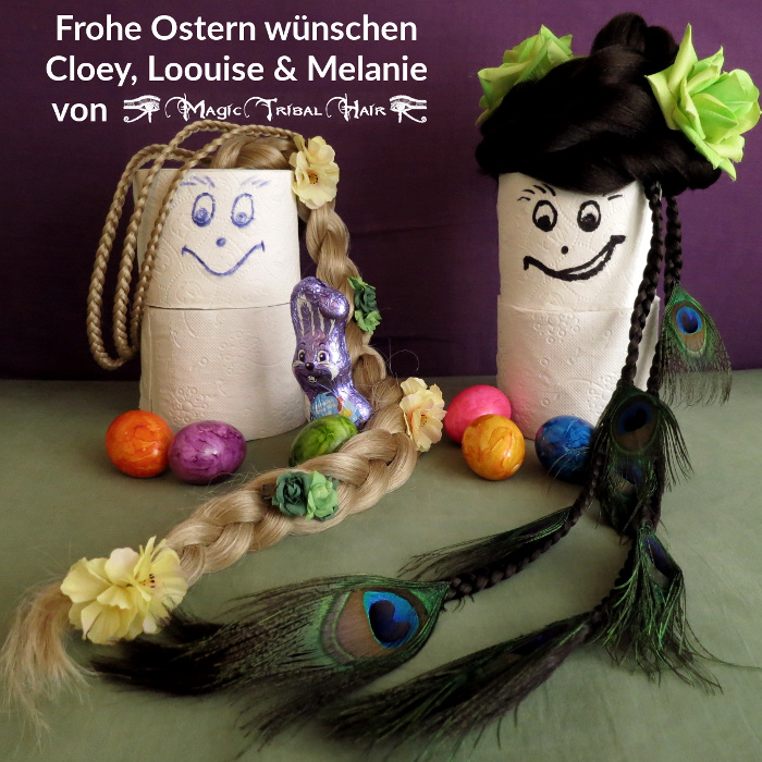 Frohe Ostern 2020 zu Coronazeiten mit Klopapiermodels