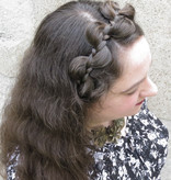 Messy Butterfly Braid Headband, flat