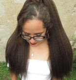 Afro Hair Fall Size L, crimped hair