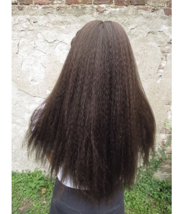 Afro Hair Fall Size L, crimped hair