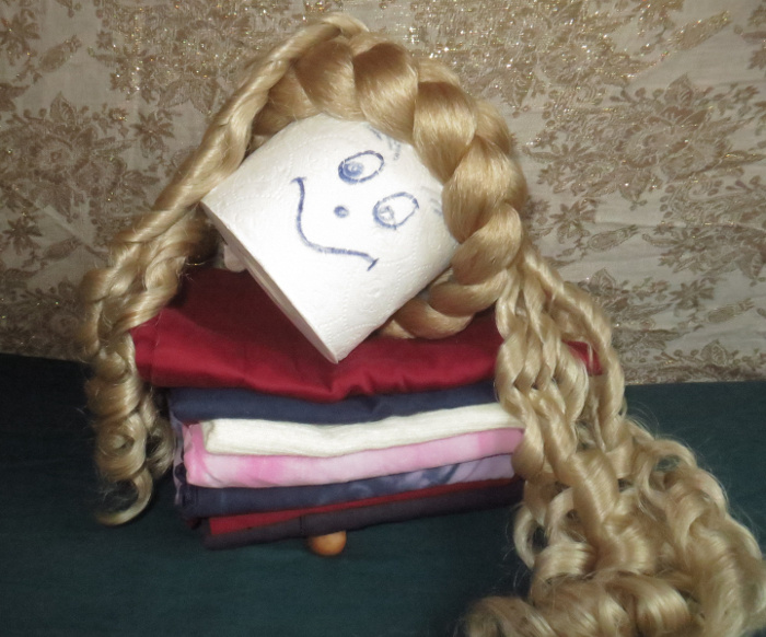 Sissi curls for historic hair styles and a chunky Gretel braid headband.