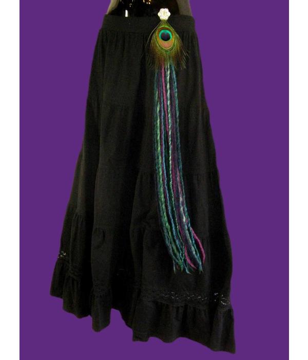 Purple Paradise belly dance hip & hair tassel