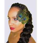 Peacock Fascinator Nostalgic Flower