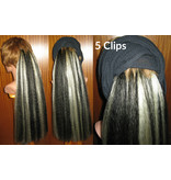 Clip-in Extensions, gekrepptes Haar