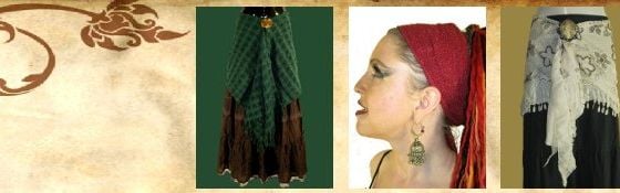 belly dance hip scarf fantasy larp wrap skirt cosplay accessory - Magic  Tribal Hair - Melanie Penners - Schlegelstr. 30 - 50935 Cologne, Germany -  VAT IDs DE288887298 & GB410444738