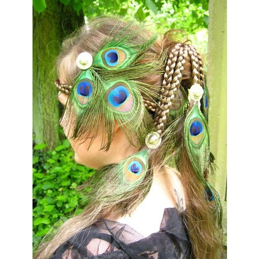 Peacock Silver Tribal Headpiece